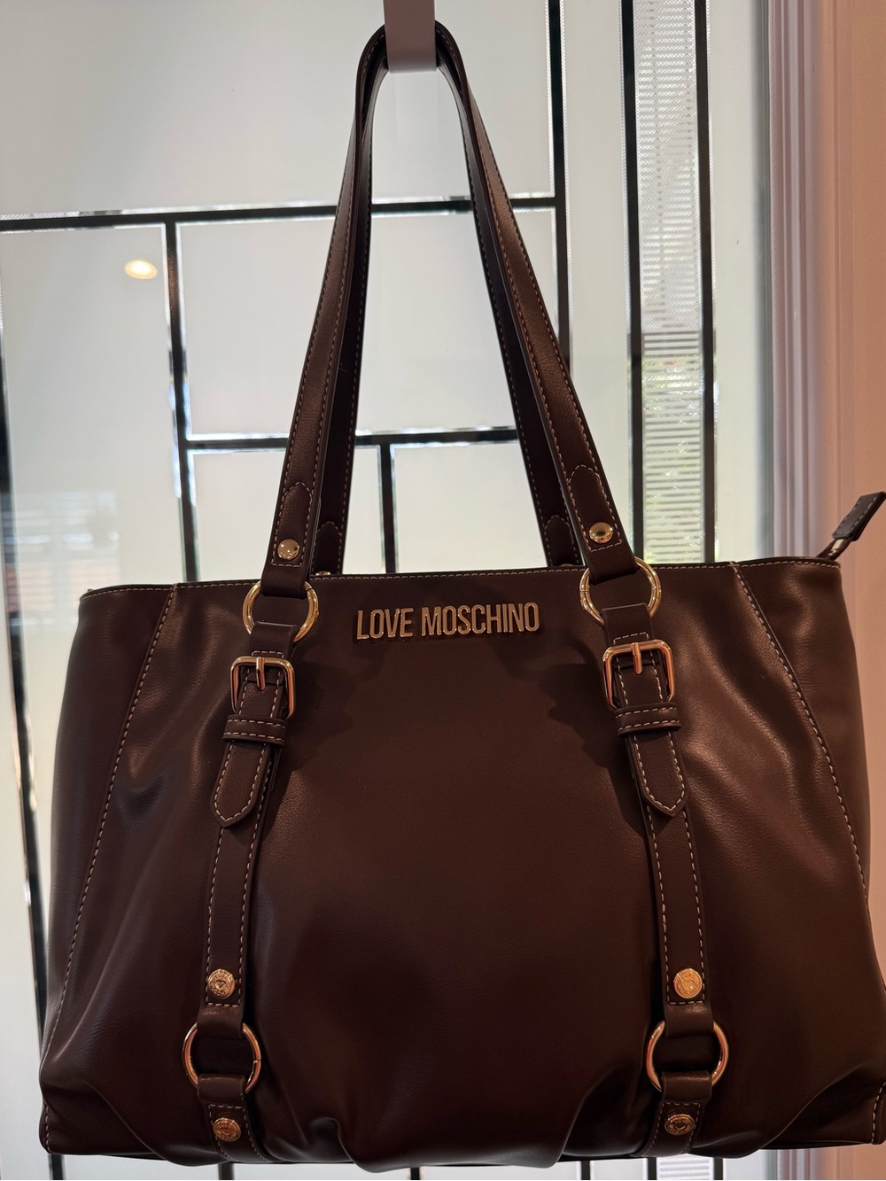 Love Moschino Brown Tote Bag